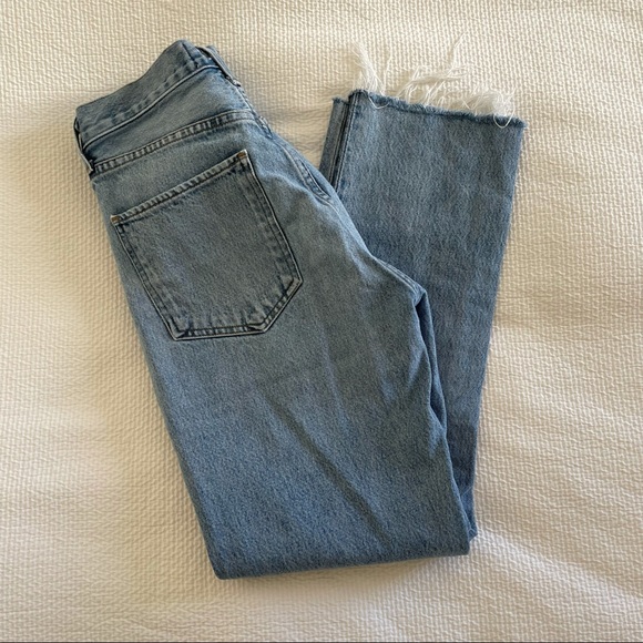 Agolde Riley High Rise Straight Crop Jeans - Picture 3 of 4